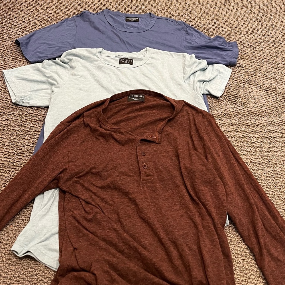 Good life two short sleeve one long